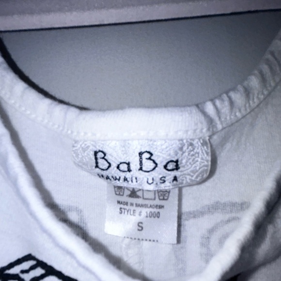 BABA Hawaii USA Women's Tank Dress Fish & Geometric Beach Sundress White Black S - Picture 4 of 8